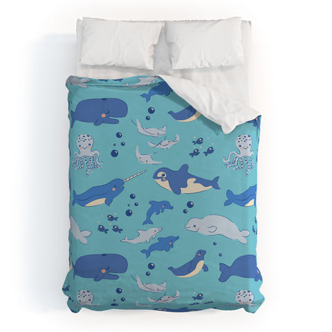 carriecantwell Sweet Sea Life Duvet Cover