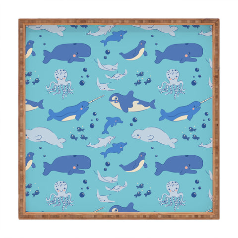 carriecantwell Sweet Sea Life Square Tray
