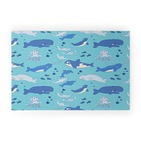 carriecantwell Sweet Sea Life Welcome Mat
