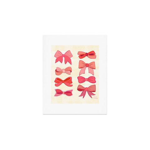 carriecantwell Vintage Pink Bows I Art Print