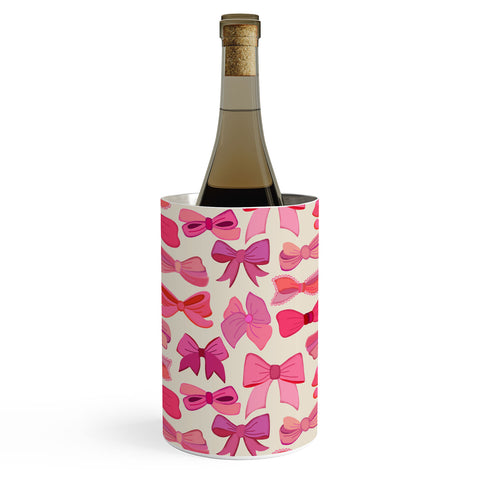 carriecantwell Vintage Pink Bows Wine Chiller