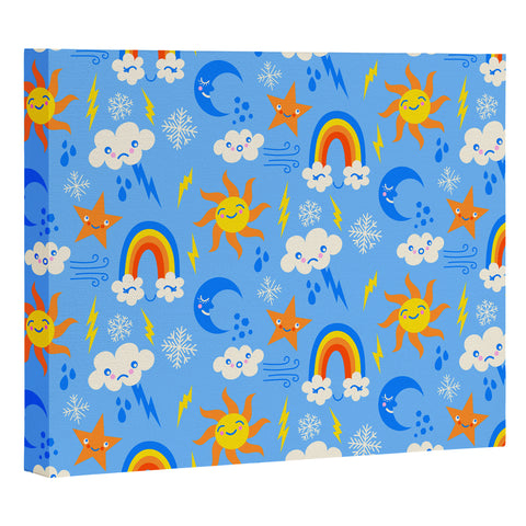 carriecantwell Whimsical Weather Art Canvas