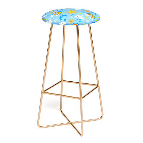 carriecantwell Whimsical Weather Bar Stool