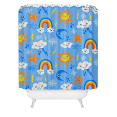 carriecantwell Whimsical Weather Shower Curtain
