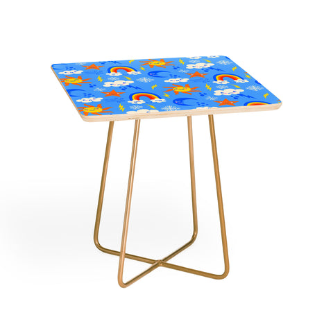 carriecantwell Whimsical Weather Side Table