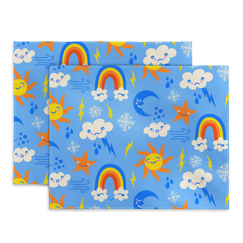 carriecantwell Whimsical Weather Placemat