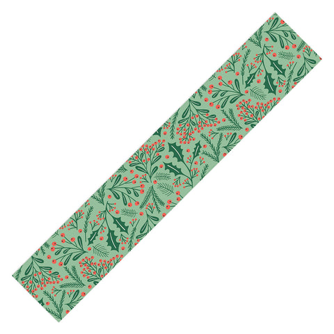 carriecantwell Winter Holiday Floral Table Runner