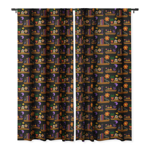 carriecantwell Witches Cabinet Blackout Window Curtain