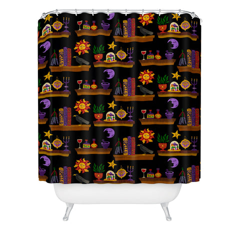 carriecantwell Witches Cabinet Shower Curtain