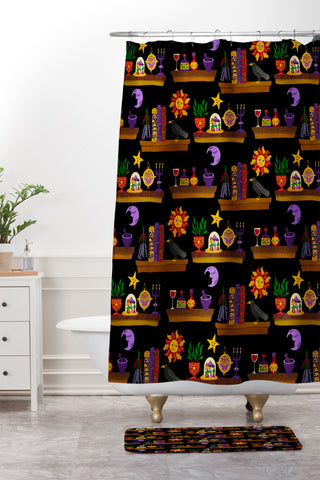 carriecantwell Witches Cabinet Shower Curtain And Mat