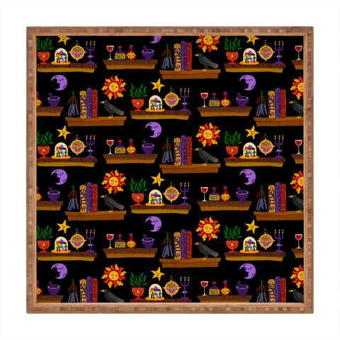 carriecantwell Witches Cabinet Square Tray