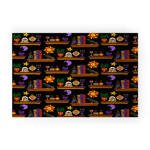 carriecantwell Witches Cabinet Welcome Mat