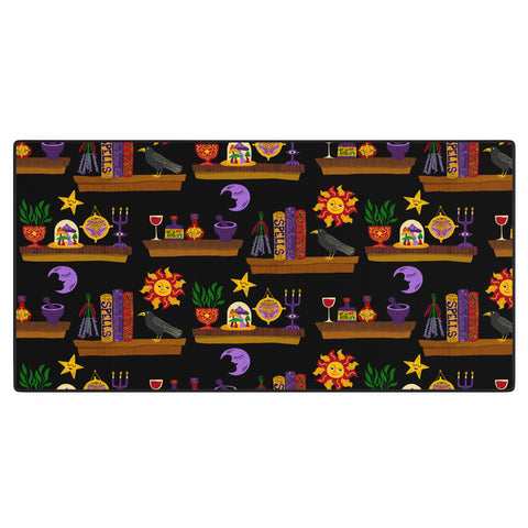 carriecantwell Witches Cabinet Desk Mat