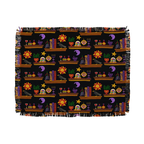 carriecantwell Witches Cabinet Throw Blanket