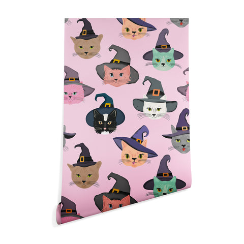 carriecantwell Witchy Kitties Halloween Cats Wallpaper