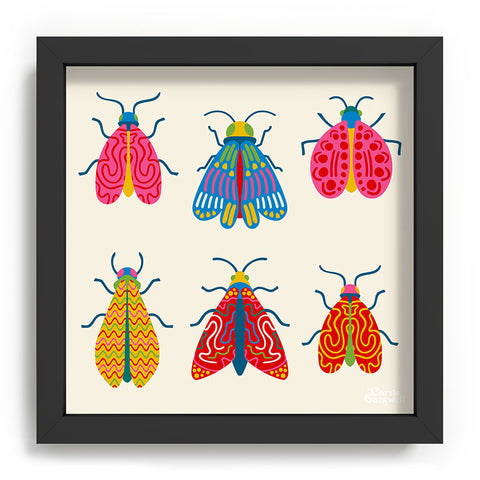 carriecantwell Wonderful Winged Insects Recessed Framing Square