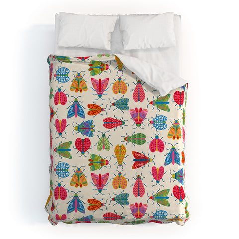 carriecantwell Wonderful Winged Insects Duvet Cover