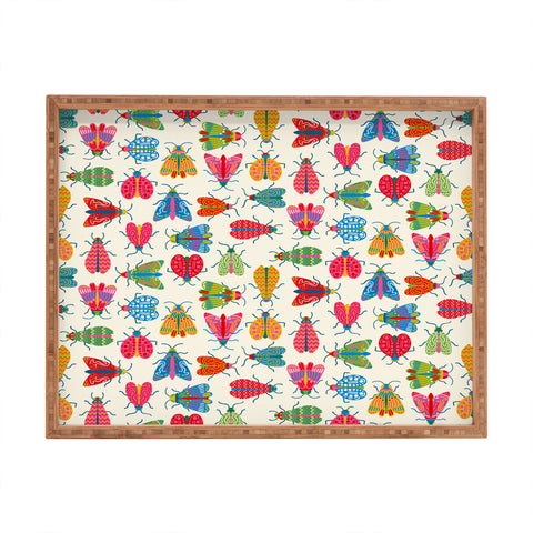 carriecantwell Wonderful Winged Insects Rectangular Tray