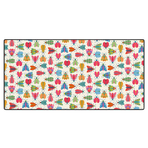 carriecantwell Wonderful Winged Insects Desk Mat