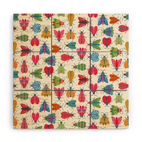 carriecantwell Wonderful Winged Insects Wood Wall Mural