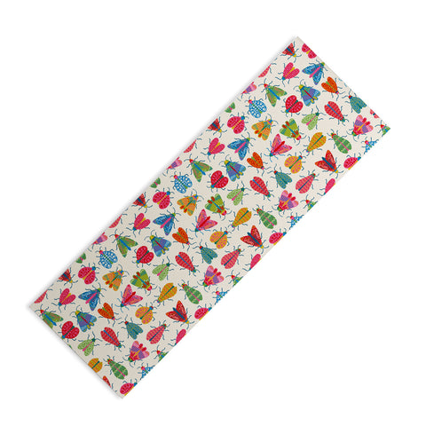 carriecantwell Wonderful Winged Insects Yoga Mat