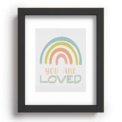carriecantwell You Are Loved II Recessed Framing Rectangle