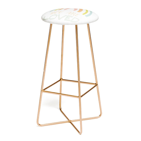 carriecantwell You Are Loved II Bar Stool