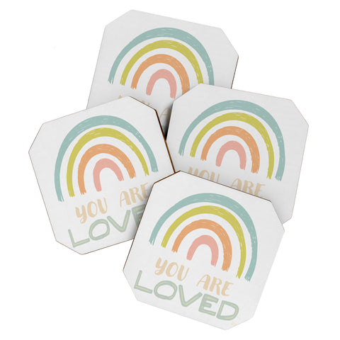 carriecantwell You Are Loved II Coaster Set