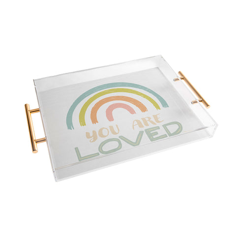 carriecantwell You Are Loved II Acrylic Tray