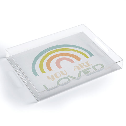 carriecantwell You Are Loved II Acrylic Tray