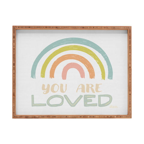 carriecantwell You Are Loved II Rectangular Tray