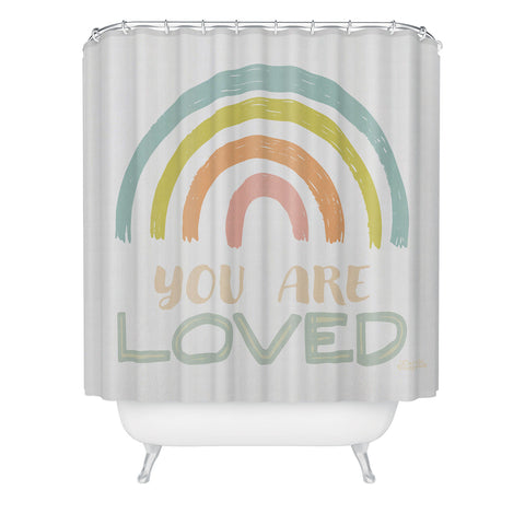 carriecantwell You Are Loved II Shower Curtain