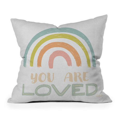 carriecantwell You Are Loved II Throw Pillow