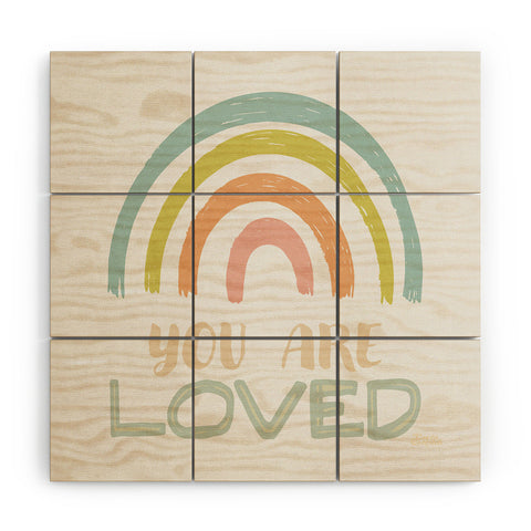 carriecantwell You Are Loved II Wood Wall Mural