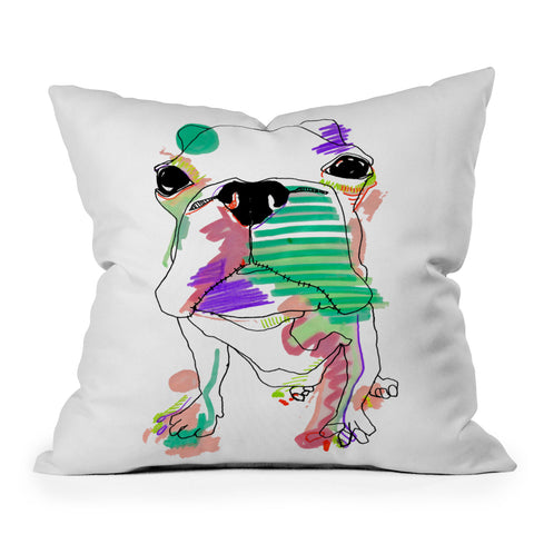 Casey Rogers Boston Color Outdoor Throw Pillow