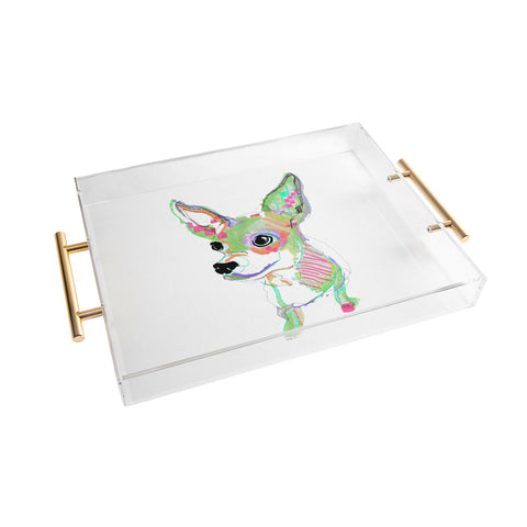 Casey Rogers Chihuahua Multi Acrylic Tray
