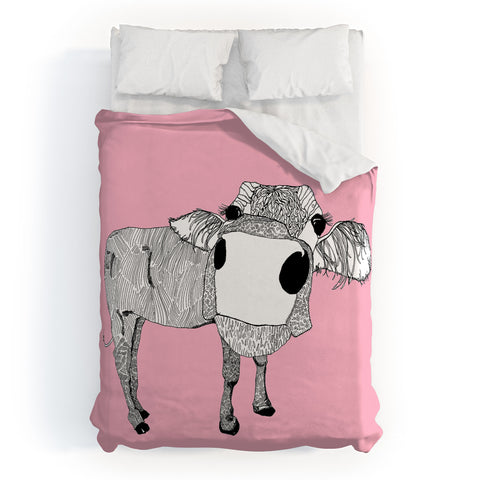 Casey Rogers Cowface Duvet Cover