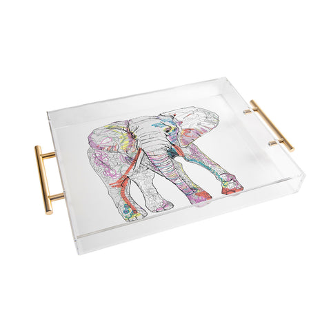 Casey Rogers Elephant 1 Acrylic Tray