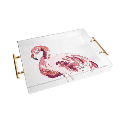 Casey Rogers Flamingo 1 Acrylic Tray