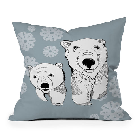 Casey Rogers Polars Outdoor Throw Pillow