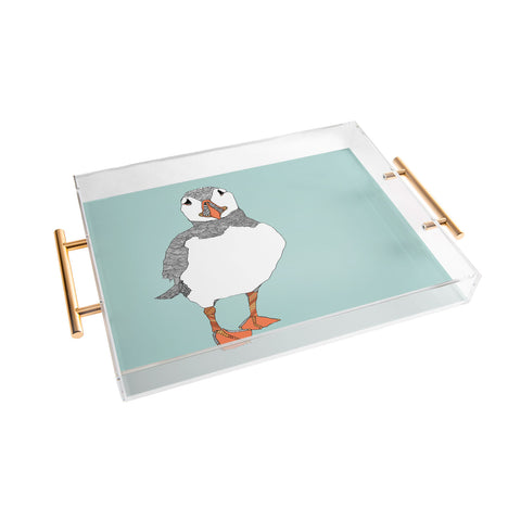 Casey Rogers Puffin 2 Acrylic Tray