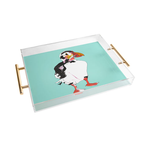 Casey Rogers Puffin Acrylic Tray