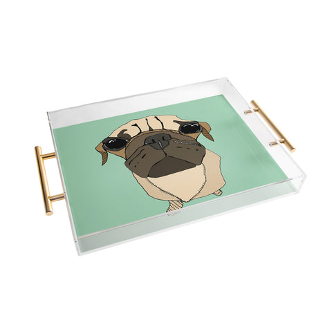 Casey Rogers Puglet Acrylic Tray