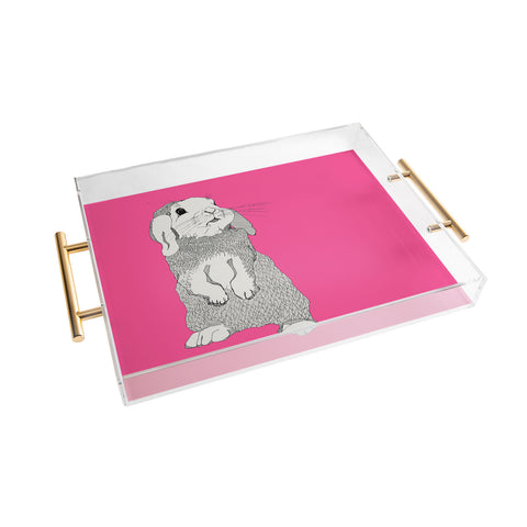 Casey Rogers Rabbit Acrylic Tray