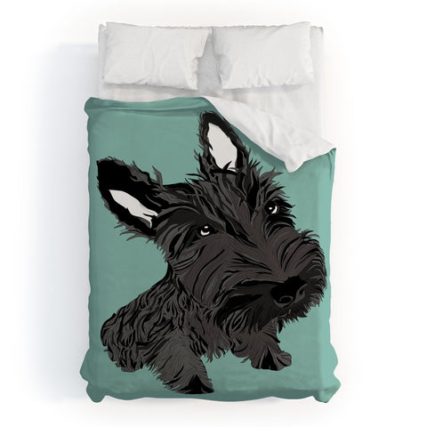 Casey Rogers Scottie Duvet Cover