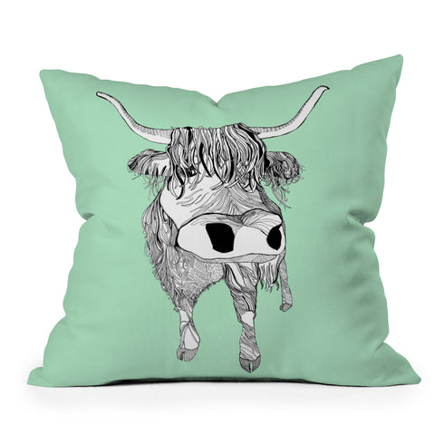 Casey Rogers Shaggy Head Outdoor Throw Pillow