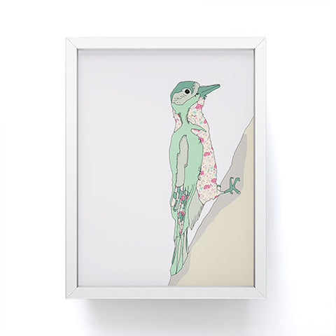 Casey Rogers woodpecker Framed Mini Art Print