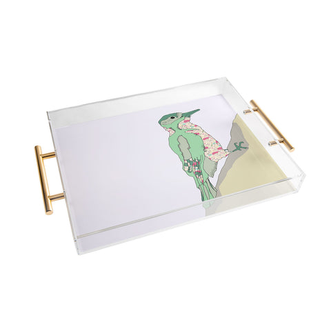 Casey Rogers woodpecker Acrylic Tray