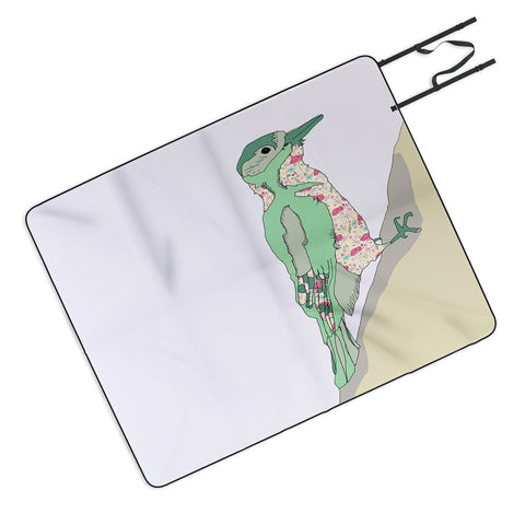 Casey Rogers woodpecker Picnic Blanket