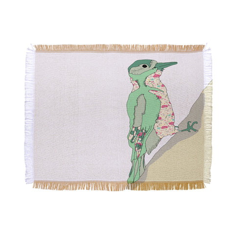 Casey Rogers woodpecker Throw Blanket